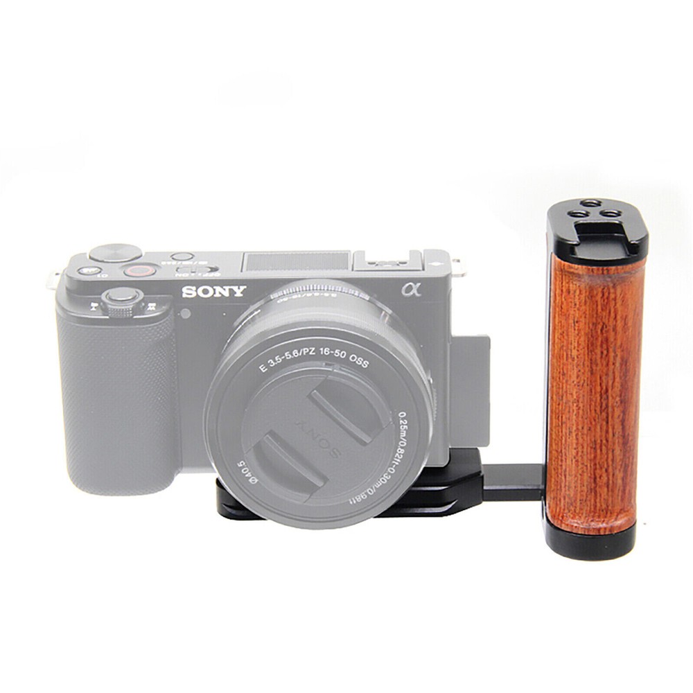 Side Wood Handle Left L-Plate Quick Release Plate Universal Camera Accessory Xb