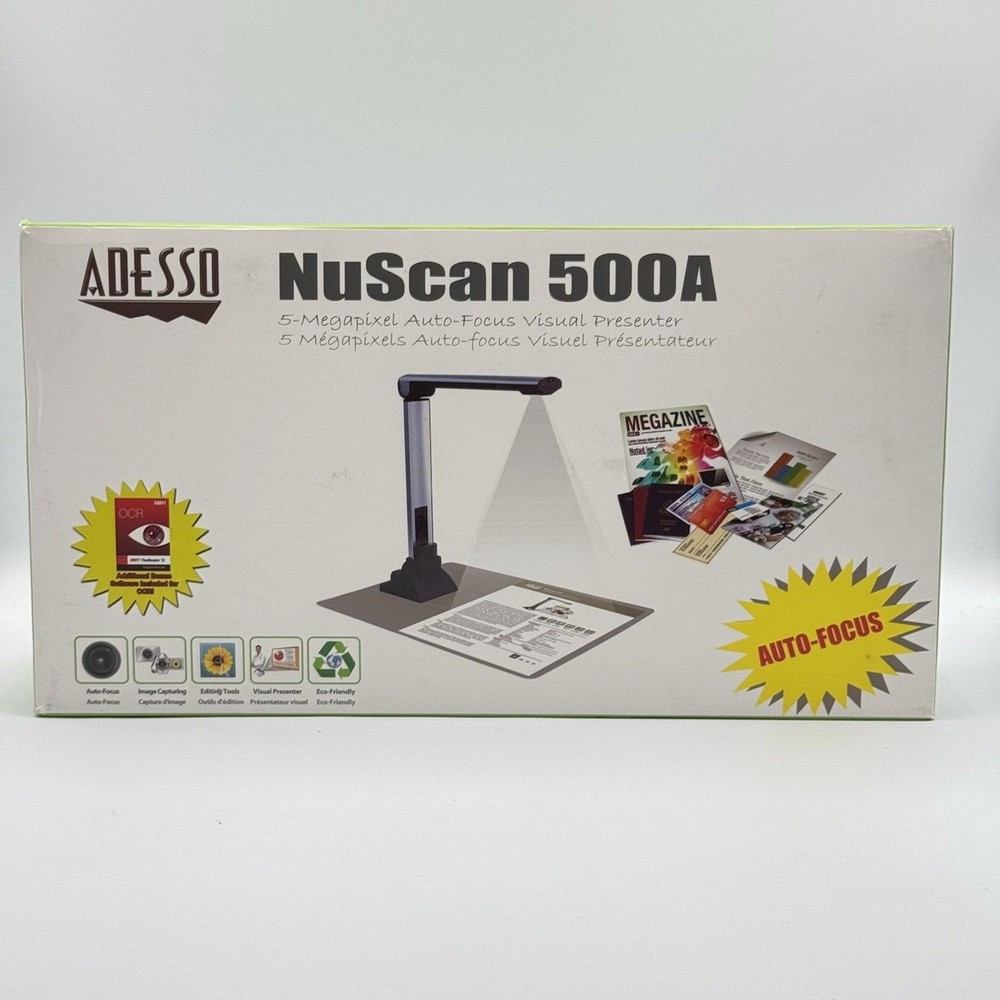 Adesso NuScan 500A Visual Presenter Document Camera Tested Working