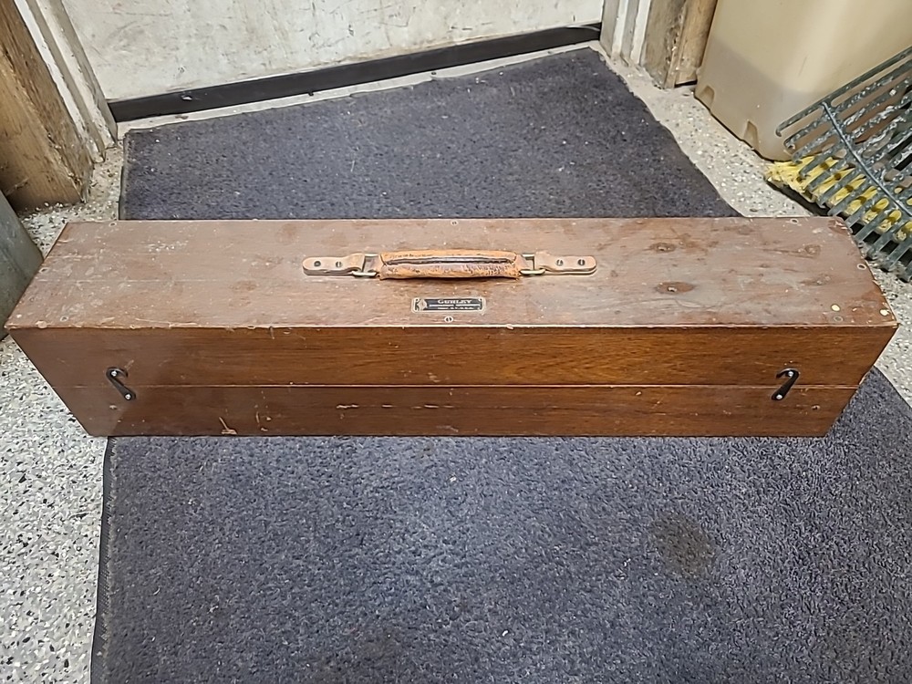 Antique Gurley Engineering  Wood Instrument Box