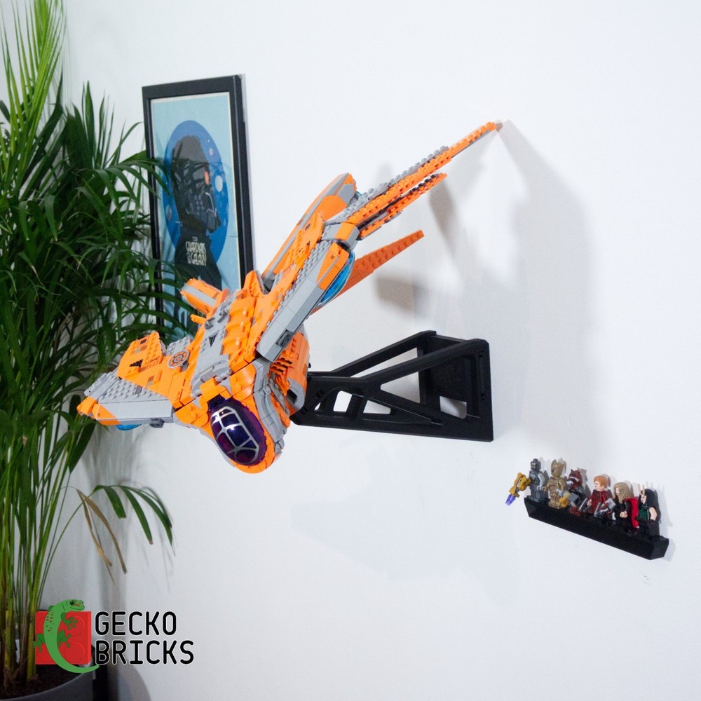 Wall mount display for Lego 76193 Guardians Ship
