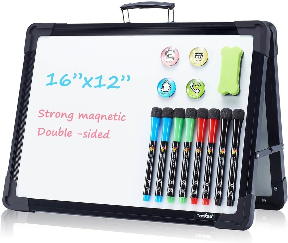 Compact Double Sided Whiteboard for Teachers & Students