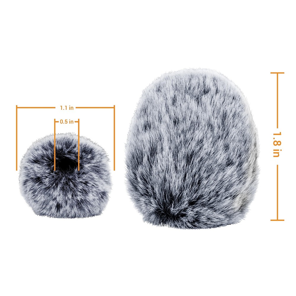Furry Windscreen for Game Headset, Muff Windshield Windjammer Deadcat,Wind Mu...