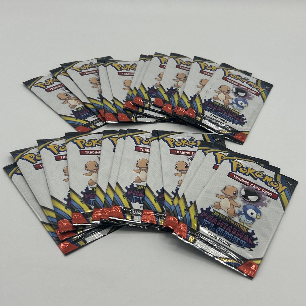 Lot 25 Pokemon Fun Mega Evolution Phantasmal Flames
