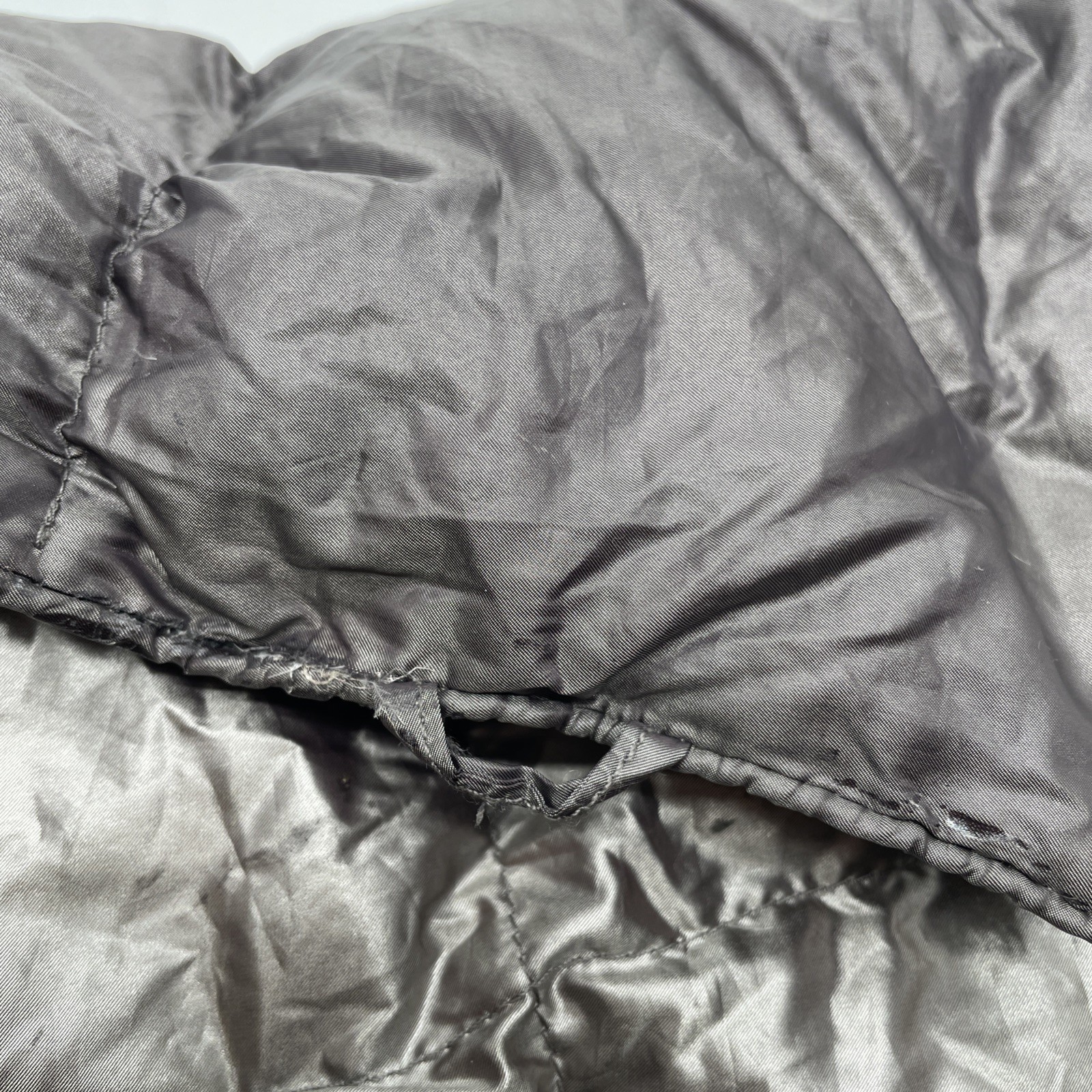 Blue Ridge Home Fashions Down Throw Camping Blanket Packable Lightweight Gray