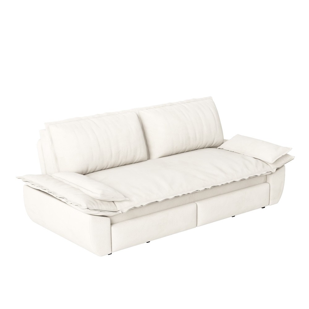 73" Convertible Sofa Pull Out Bed,Upholstered Queen Size Sleeper Sofa Couch Bed