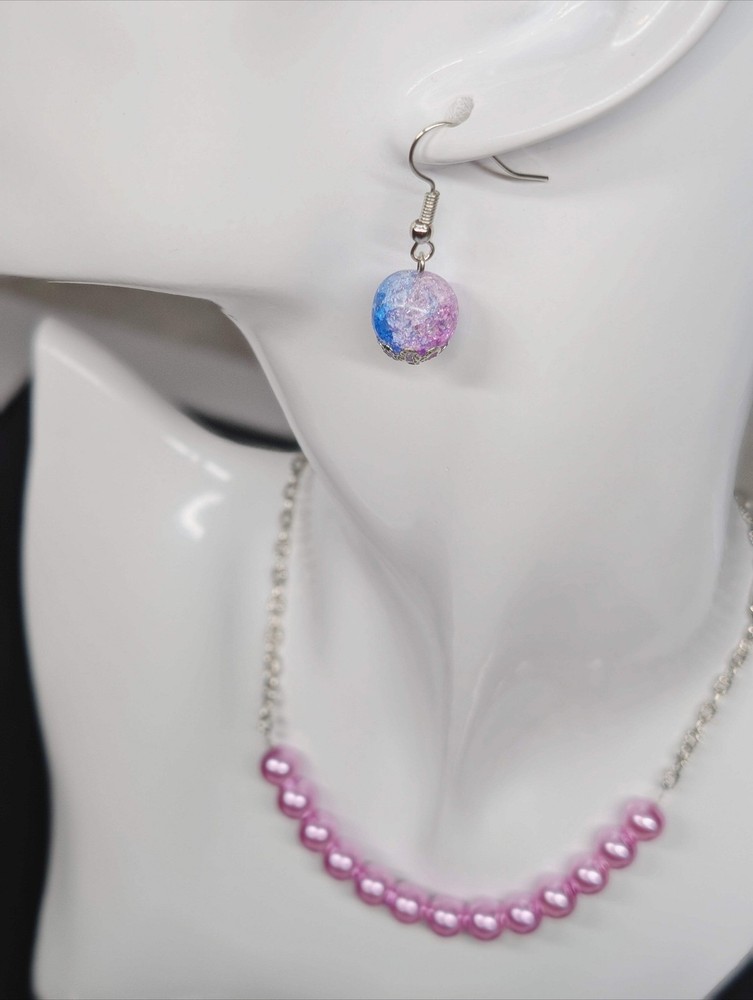 Violet Snow Earrings