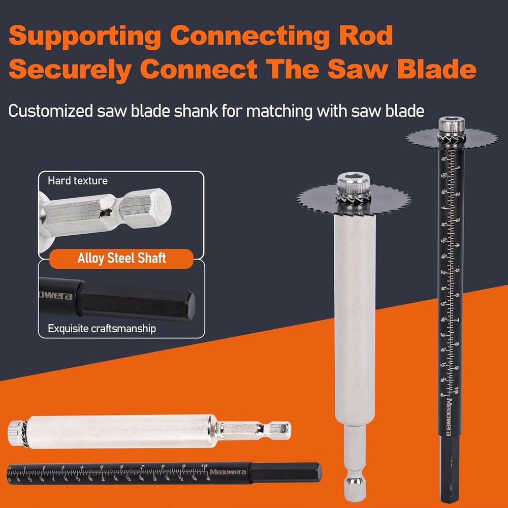 MeaoweraPVC Pipe Internal Cutter Set – 360° Rotating Pipe Cutting Tool with A
