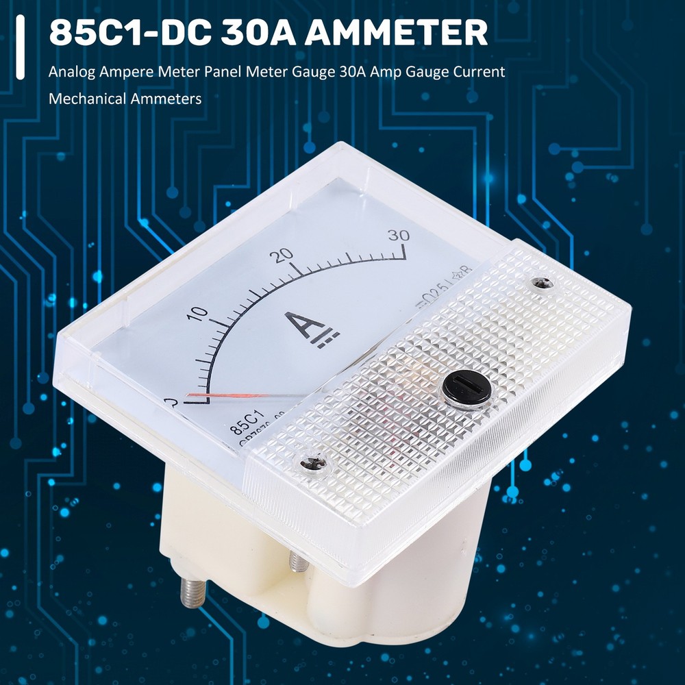 85C1-A DC Current Analog Amp Meter Switchboard Meter 30A Ampe4515