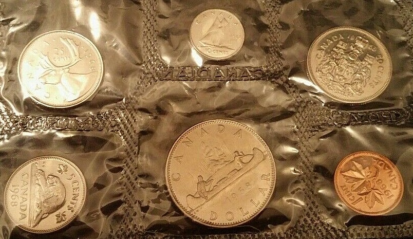 1968 Canada Mint Uncirculated Proof Like Set, original envelope & COA