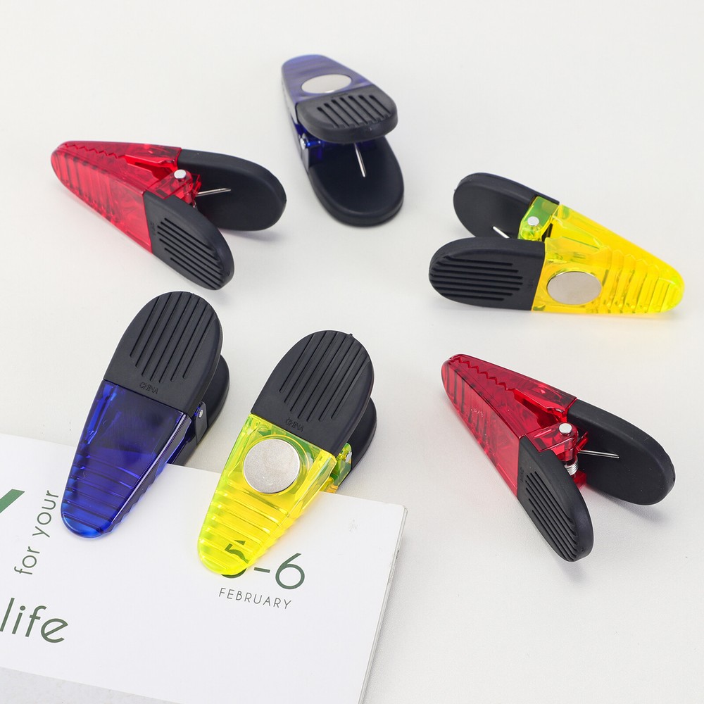 Plastic Refrigerator Magnet Clips Sets，Snacks Bag Clips，Multipurpose Clips