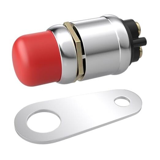 Push Button Starter Switch 12V 50A, Waterproof Momentary Start Switch for red-1