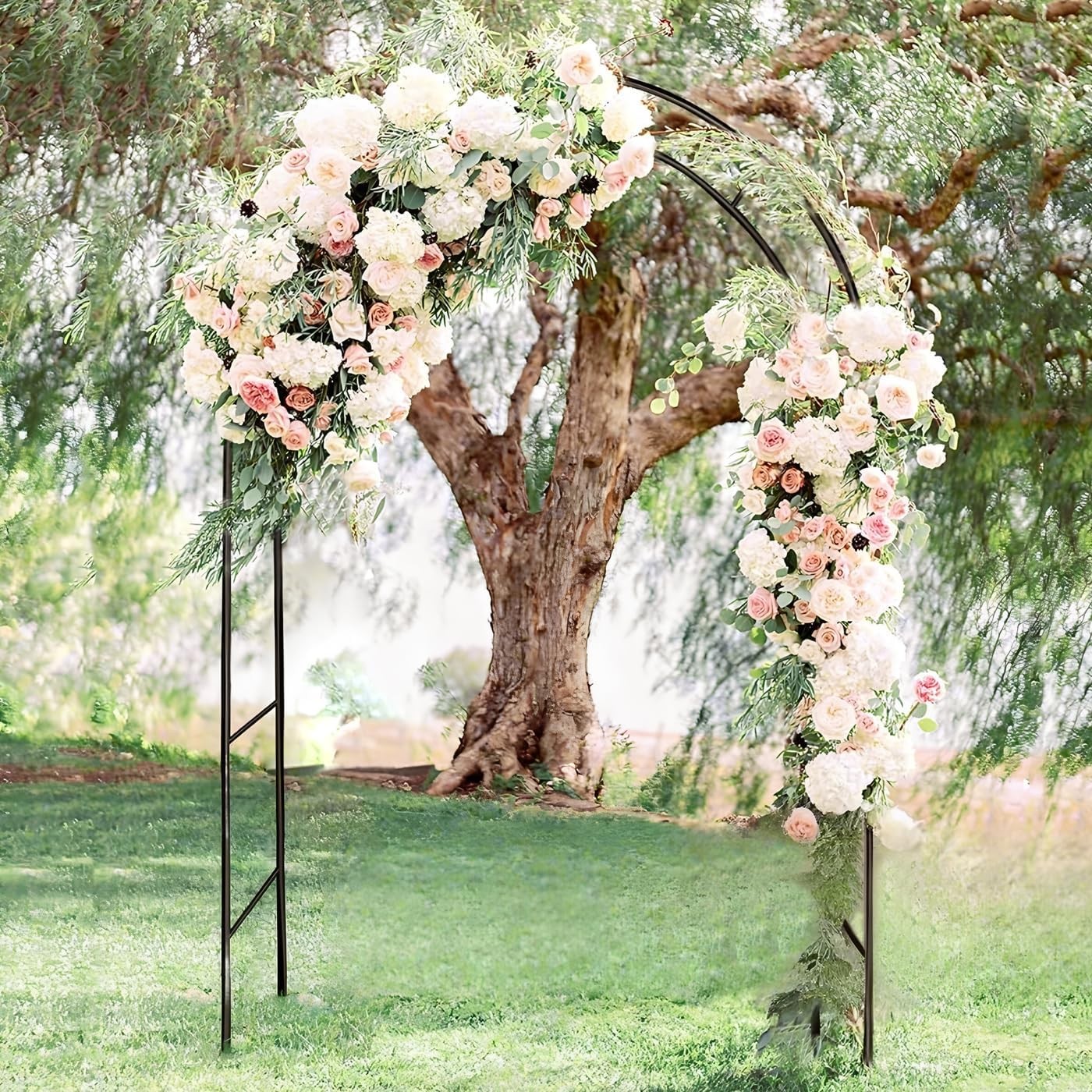 Heavy Duty Metal Garden Arch Rose Archway Pergola Arbour Climbing Plants Trellis
