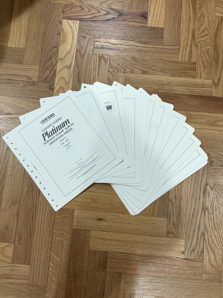 Scott Platinum Hingeless Pages For Years 1965-1976