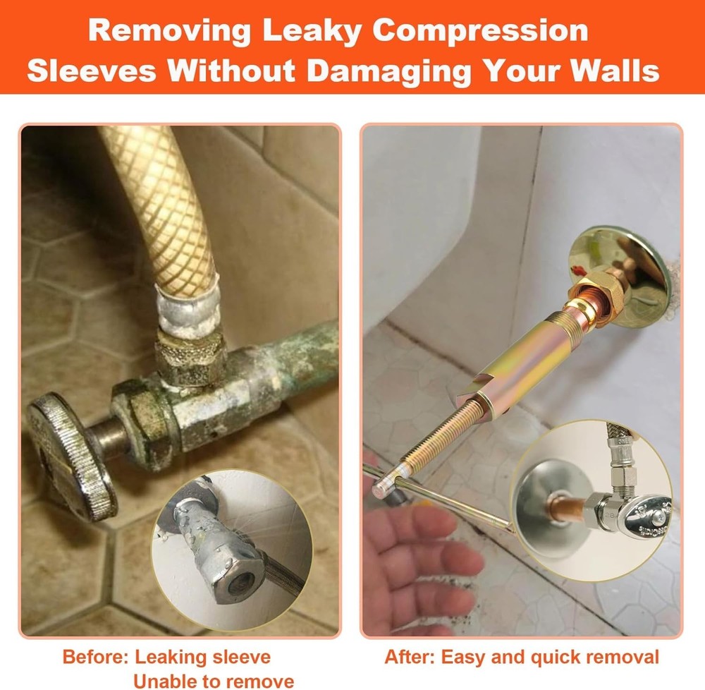 Plumbing Tools Compression Ring Removal Tool for Sleeve Puller Remover 1/2-Inc