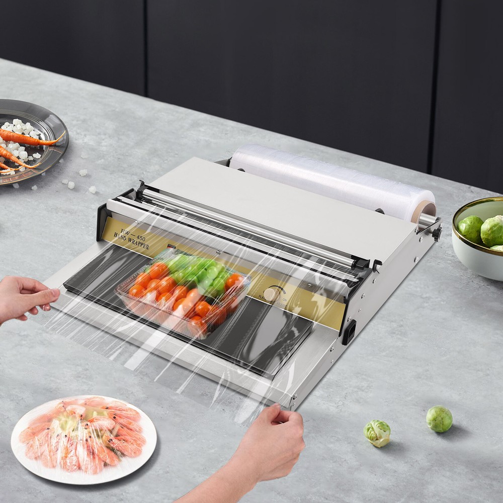 HAND WRAPPING MACHINE, WIDTH FILM WRAPPER, WRAPPING MACHINE FOR FOOD PACKAGING