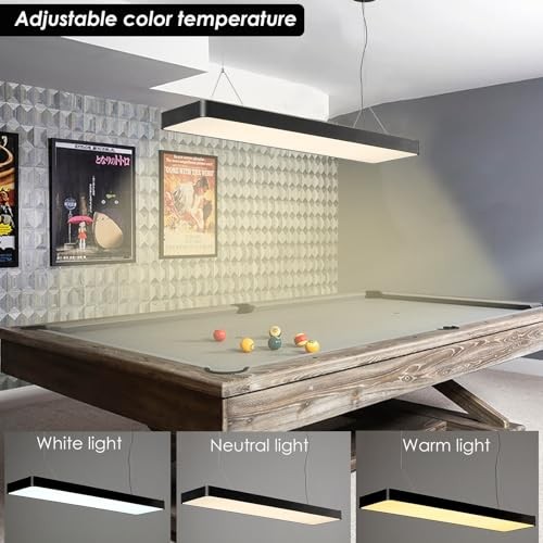 LED Billiard & Pool Table Light Hanging Light Over Pool Table for for 7'-8'