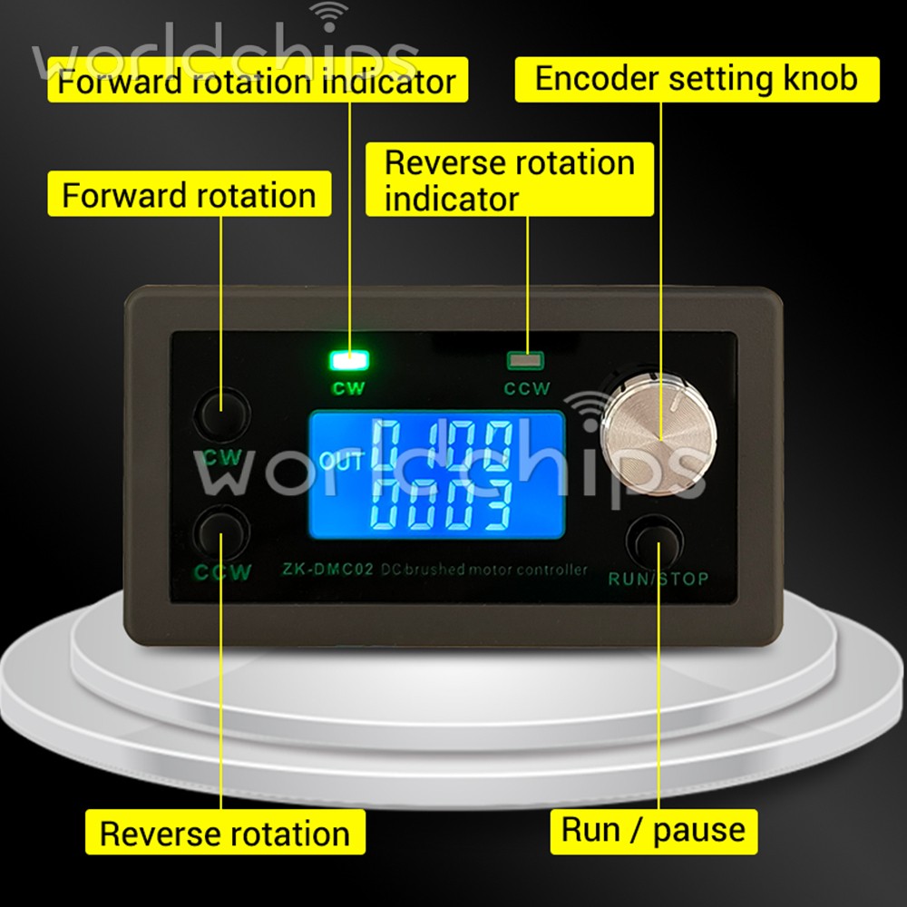 12-30V DMC02 DC Motor Controller Forward/Reverse Delay Cycle Speed Regulation