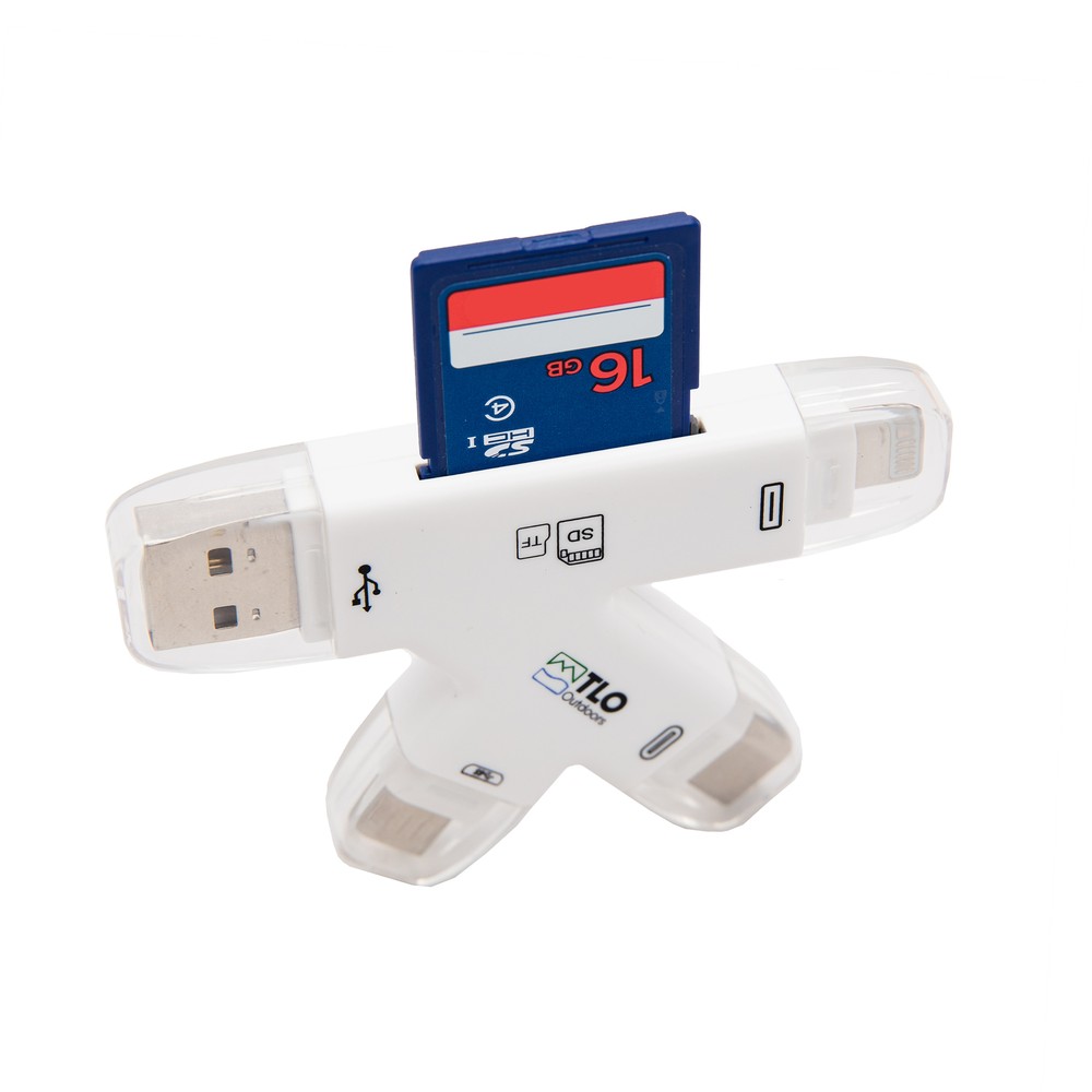 TrophyTracker Trail Camera Memory Card Reader for iPhone/Android, Laptop V3/2020