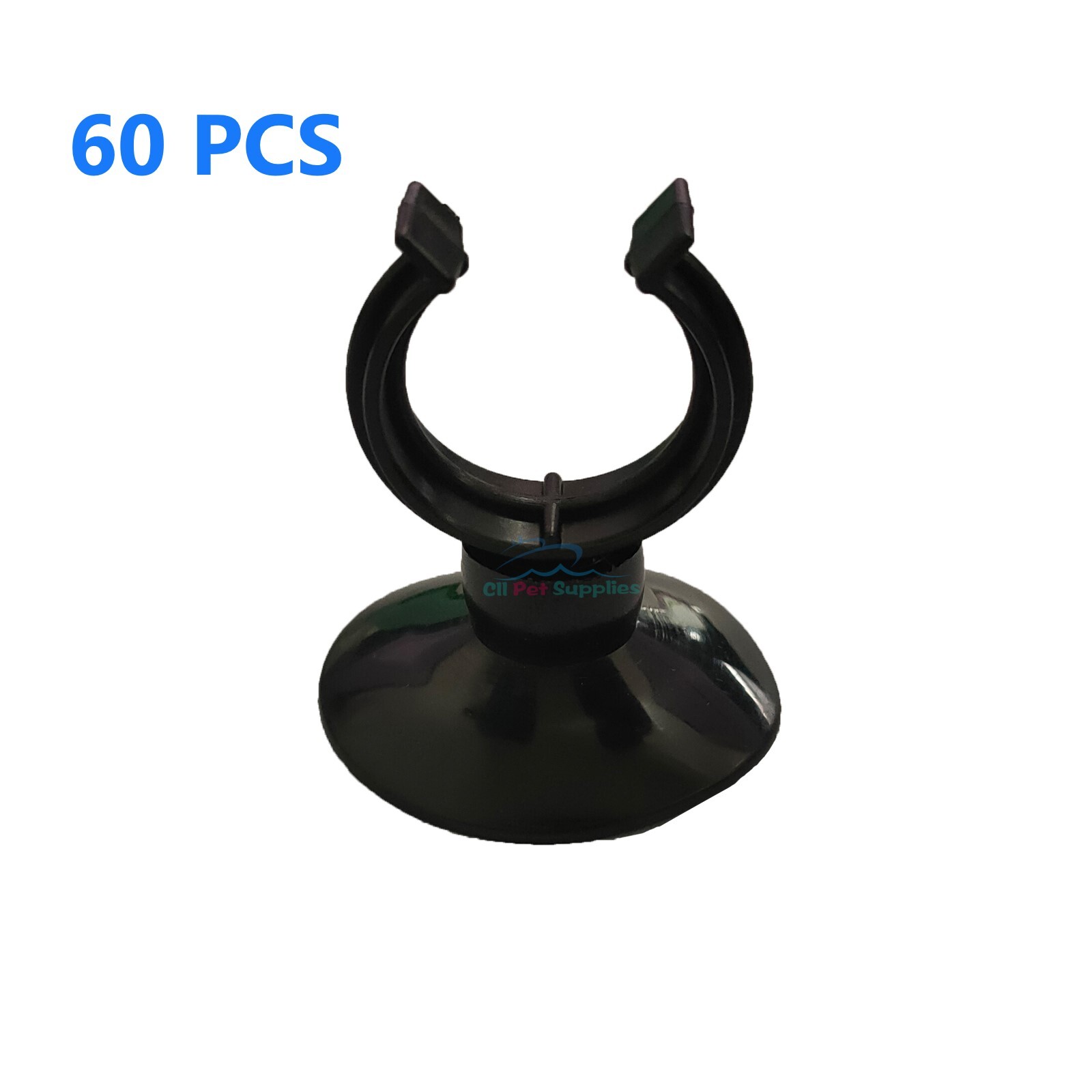 AQUANEAT 60pcs Suction Cup for Aquarium Heater Tubing Hose Light 1 .25" Dia