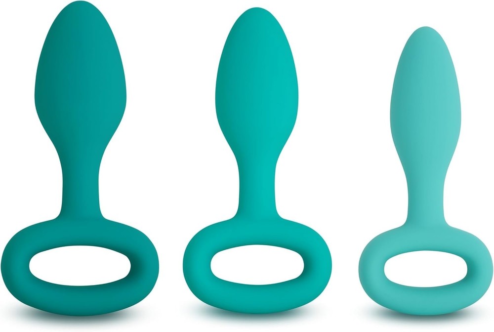 3-Piece Beginner-Friendly Butt Plug Training Set - Waterproof Silicone Design