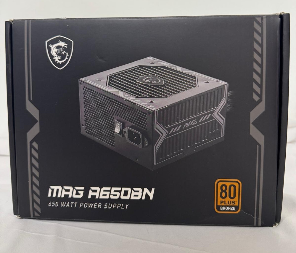MSI MAG A650BN, Non-Modular Compact 650W Power Supply