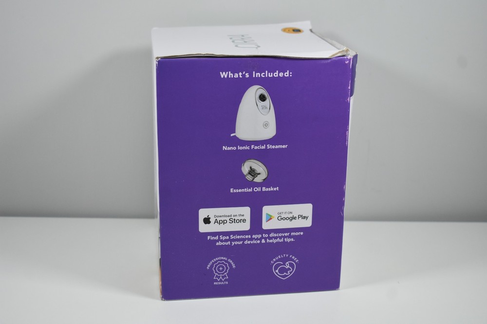 Spa Sciences CIRRA Nano Ionic Vanity Facial Steamer with Aromatherapy Diffuser