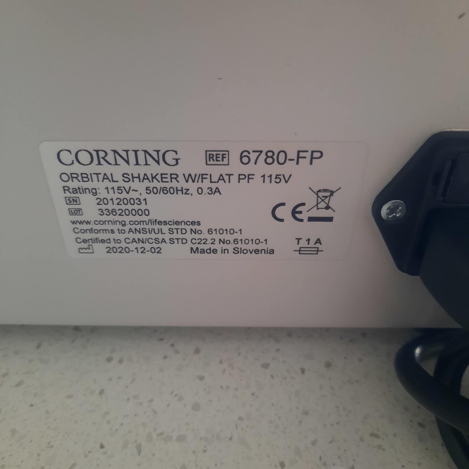 CORNING LSE Corning 6780-FP LOW SPEED ORBITAL SHAKER