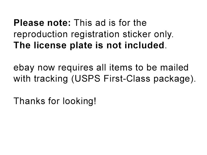 1972 California License Plate Registration Sticker, YOM, CA DMV