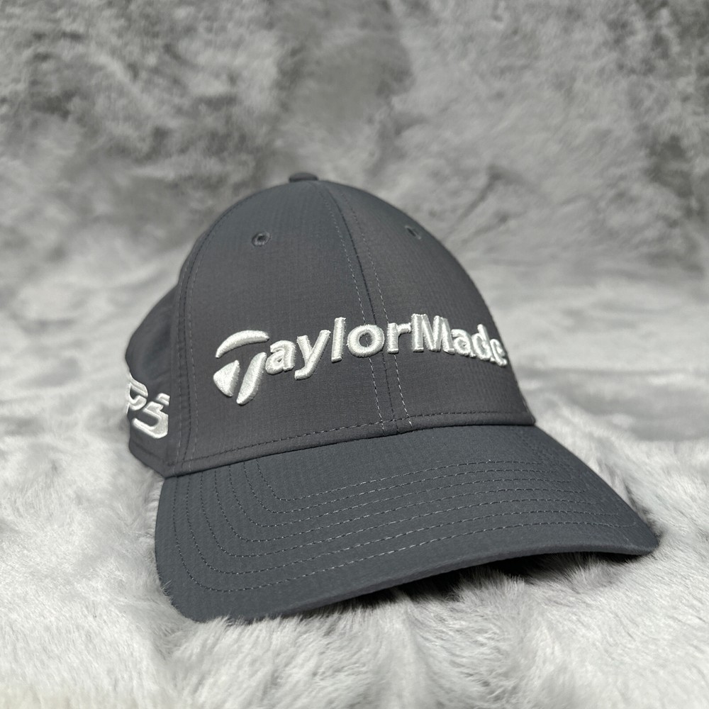 TaylorMade Hat Gray Adjustable Strapback Stealth TPS Lightweight Performance