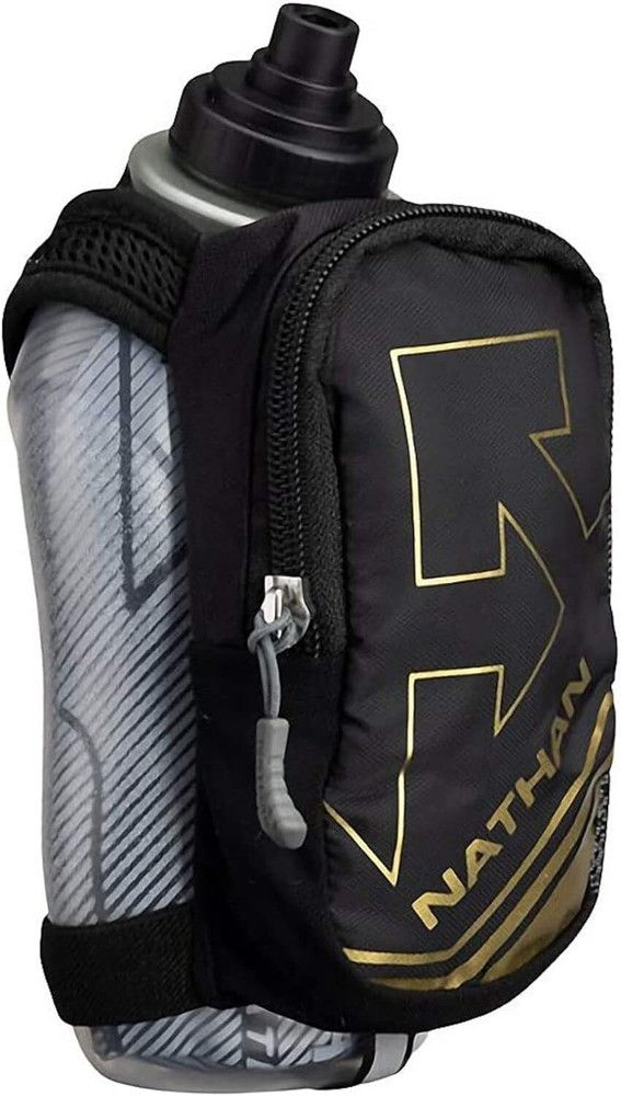Adjustable Handheld Running Water Bottle with Safety Features & Insulation=