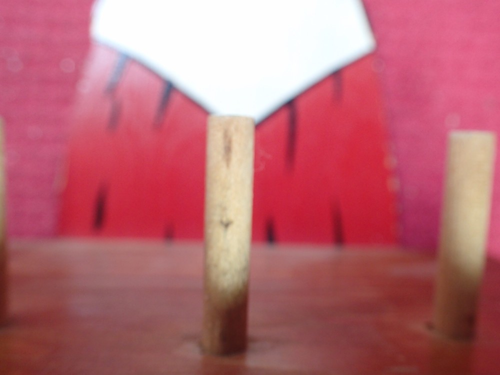 Snow White Wooden Sewing Thread Spool Holder