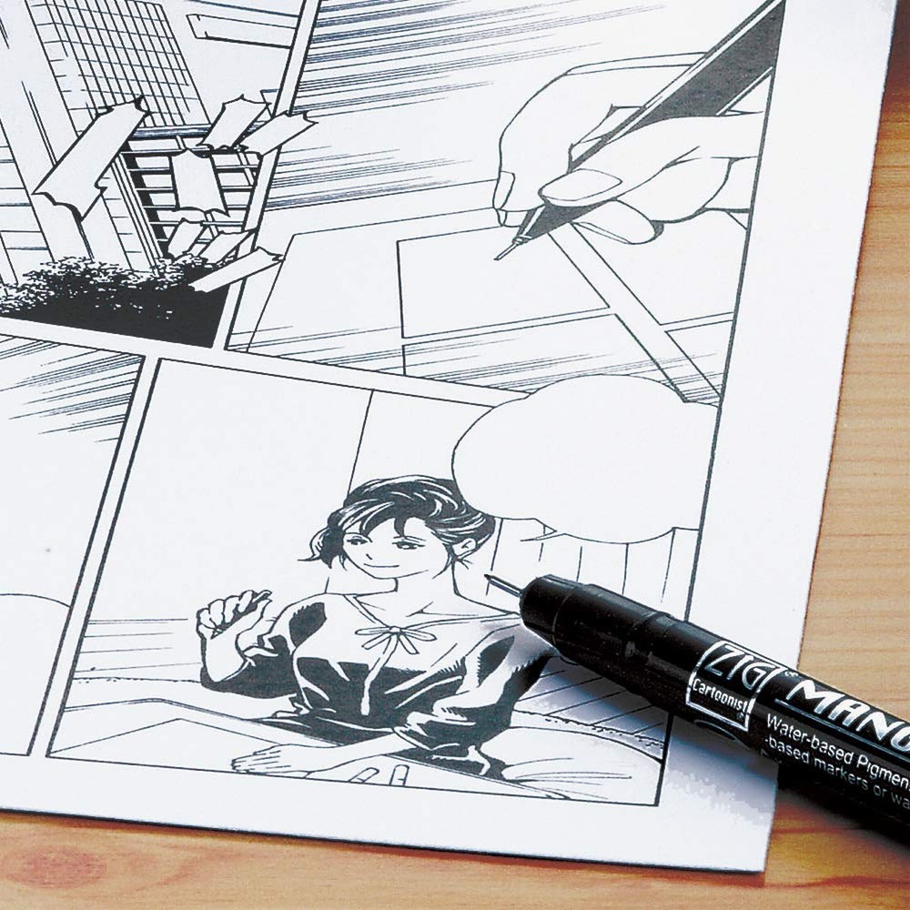 ZIG Cartoonist Mangaka Assortment Set 8/Pkg