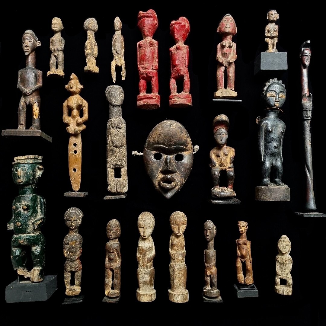 Asmat Bamboo Asaro Claws Mudmen Headhunter Papua New Guinea Carved Wooden Art