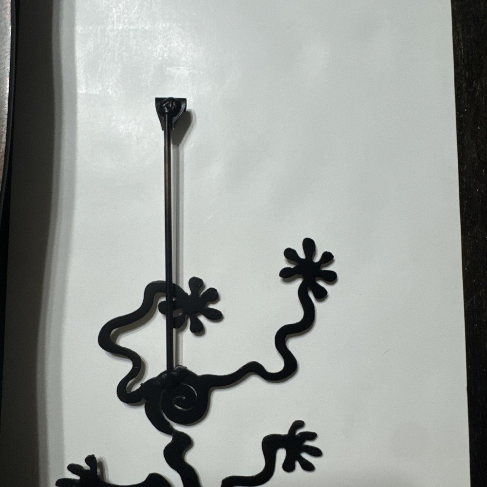 Heavy Metal Rectangular Shaped Clock MCM With Pendulum