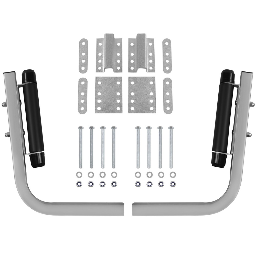 Heavy Duty Boat Trailer Guide Ons 97° Bend Roller Mount Kit Adjustable