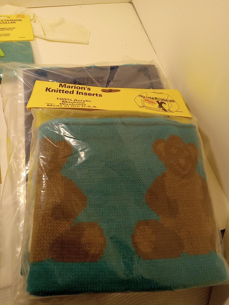 Sewing Marion's Knitted Inserts For Sweaters, Collars, Quick Stick Felt.