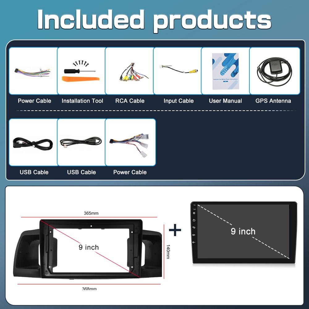 64G For Toyota Corolla 2003-2008 Car Stereo Radio Carplay Android15 GPS WIFI SWC