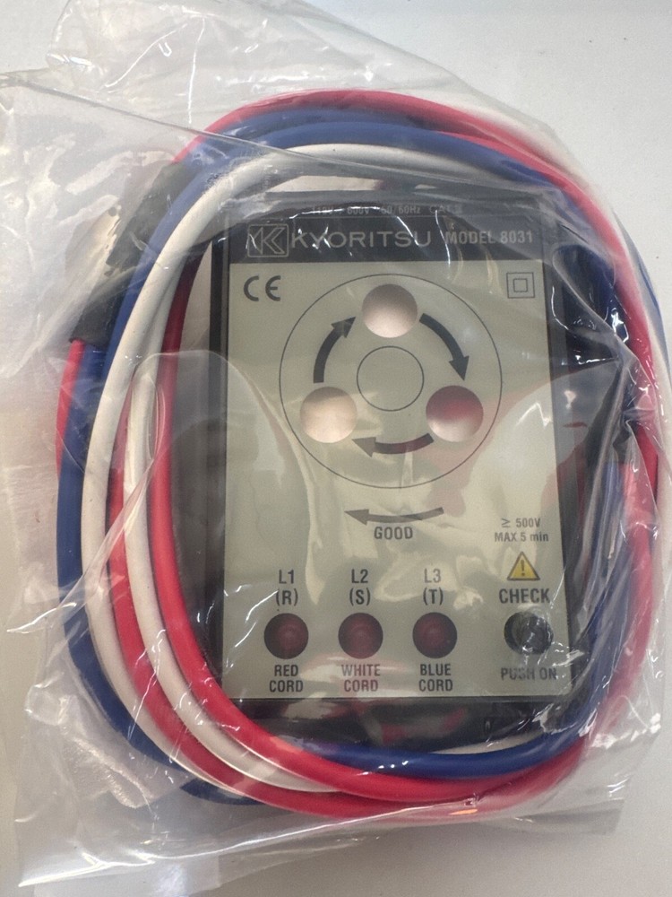 KYORITSU 8031 Phase Indicator with Open Phase Checker