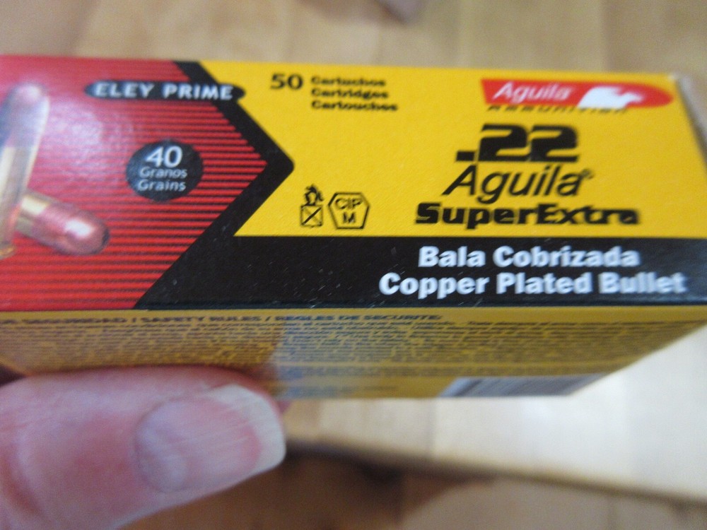 Empty Ammo Box Aguila Eley Prime 22 Super Extra Mexico (w17) #59