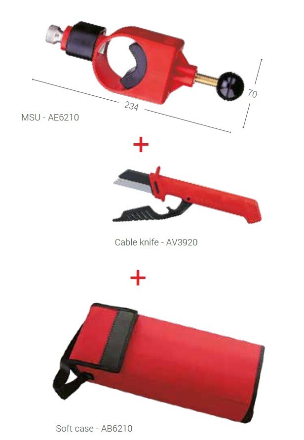 INTERCABLE AE6210 MSU - Special cable stripper for external insulation 24 -60 mm