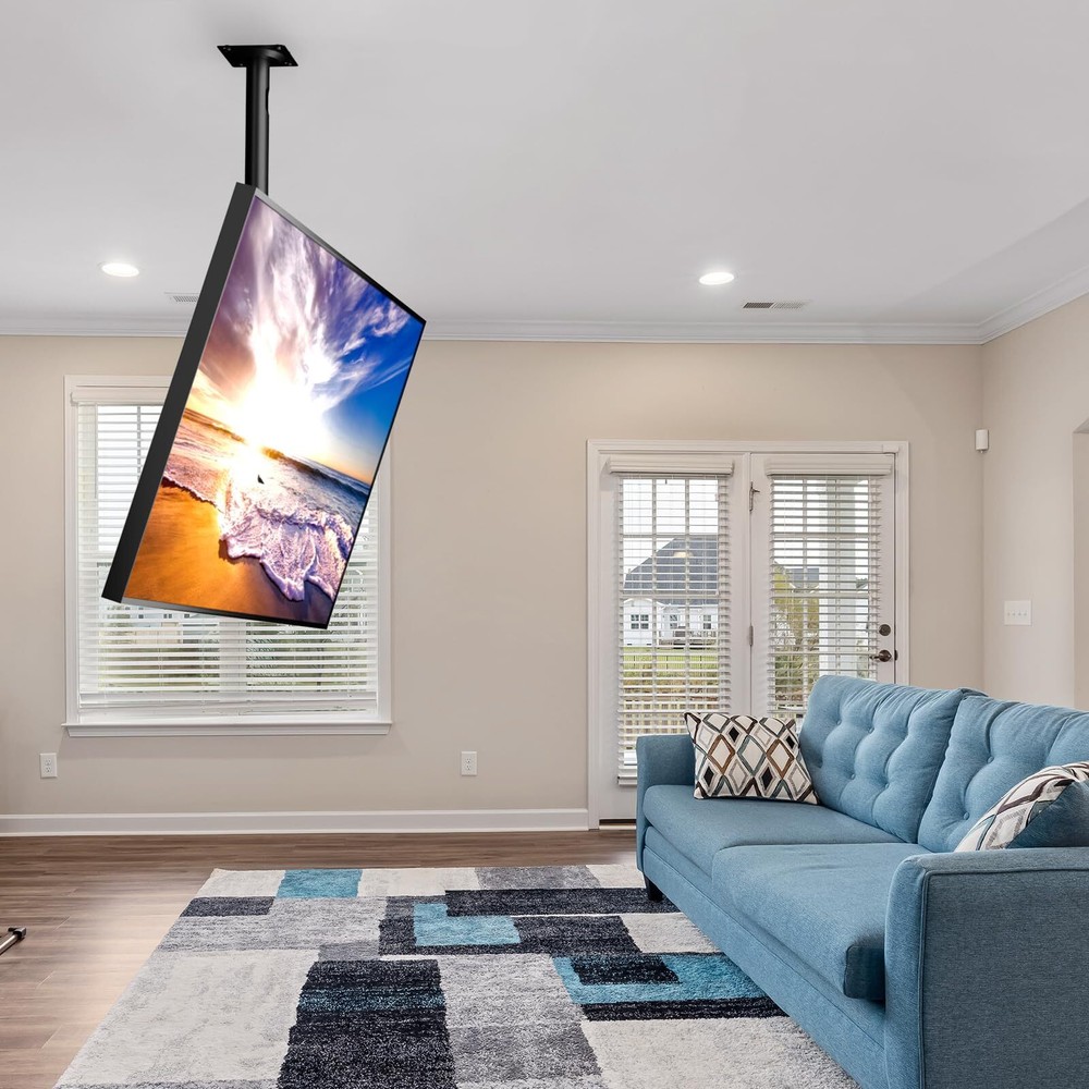 Tv Ceiling Mount Adjustable Bracket Fits Most Led Lcd Oled And Plasma Flat Scree