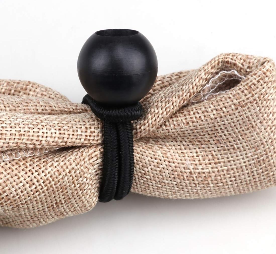 4" Inch Black Ball Bungee Bungie Cord Canopy Tarp Tie Downs Straps New Lot x2000