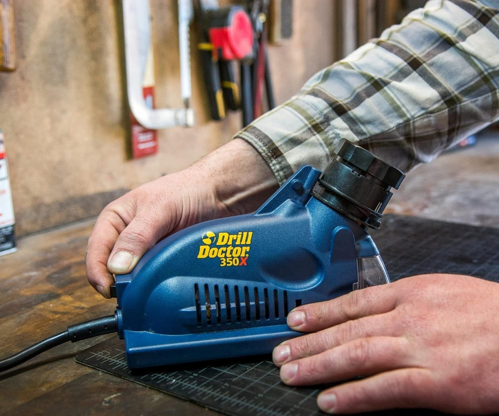 DD350X Drill Bit Sharpener - 3/32" to 1/2" - Electric Sharpener - High Speed