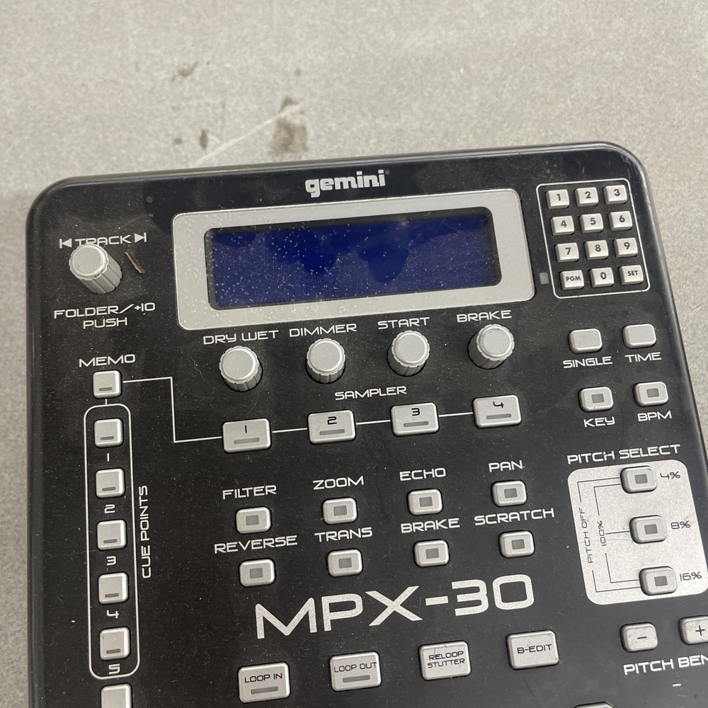 RARE Gemini MPX-30 CD/MP3 Sampler Effects Machine TESTED