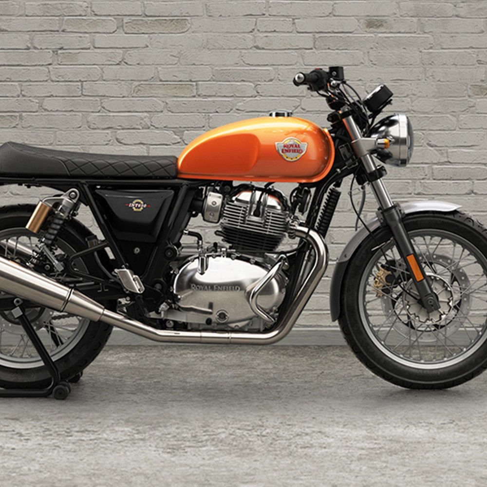 Royal Enfield Interceptor/Continental GT Compact Engine Guards - Silver