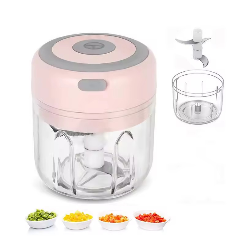 250ML Electric Garlic Chopper USB Mini Food Processor Vegetable Chopper