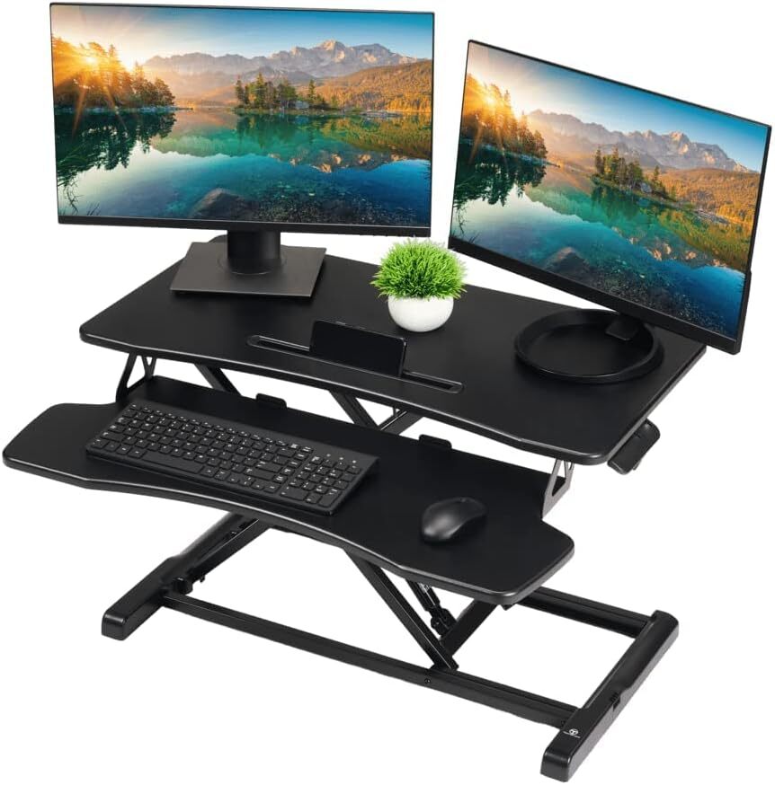 TechOrbits Black Standing 37" Desktop Converter