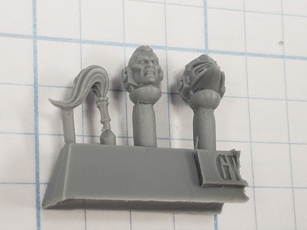 30k White Scars Bits Forge World Mark VI Bare & Corvus Centurion Head Set W6A