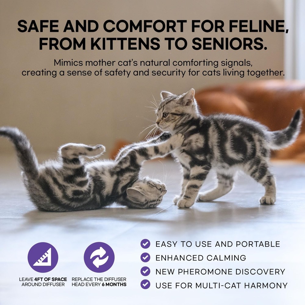 New Cat Pheromones Calming Diffuser 2 Diffusers & Refills Top Value Kit Diffuser