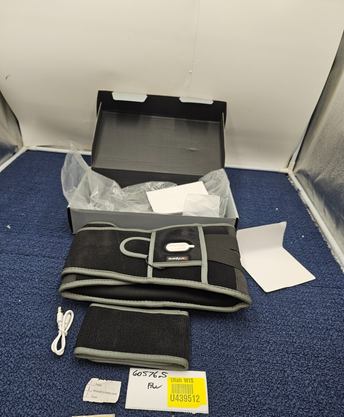 Comfytemp K9224 Cordless Heating Pad with Massager for Back Pain Relief